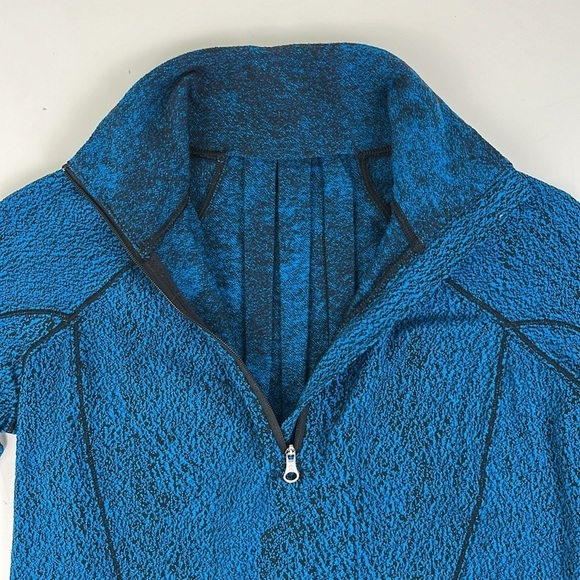 Lululemon Shocking Blue Black Rush Hour 1/2 Zip Sweater - Picture 7 of 15